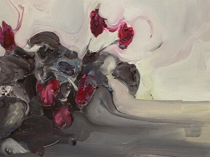 Rudy Cremonini. Il primo annuncio, 2014. Oil on canvas, 11 x 13 inch