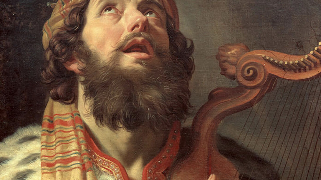König David spielt Harfe