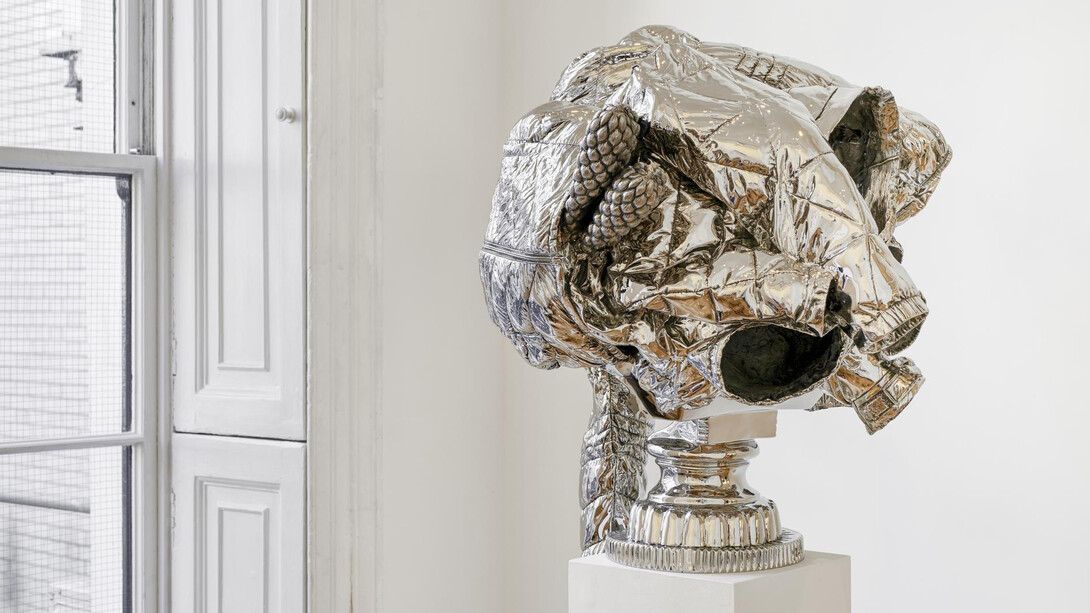 Joel Morrison, ‘Steel Life Crisis’ at Almine Rech Gallery in London 17.04 - 16.05.2015, Photo: Alex Delfanne, Courtesy of the Artist and Almine Rech Gallery