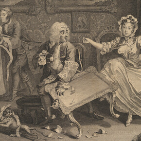William Hogarth, A Harlot's progress, plate 2, before April 1732. Courtesy of the Metropolitan Museum of Art