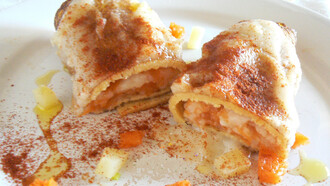 Cannelloncini con patate, zucca e paprika dolce