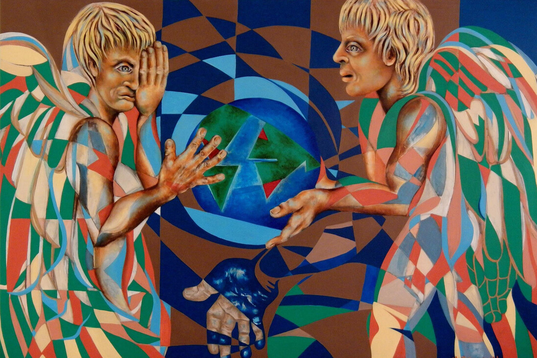 Hector Sandoval, The Legacy, 2014, Oil on linen, 95 x 135 cm