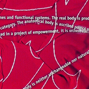 Maria Hahnenkamp 
V8/10, 2010 
Video without sound, 4:45 min
Text quotations: Judith Butler, The Psychic Life of Power: Theories in Subjection 
Courtesy of the artist

