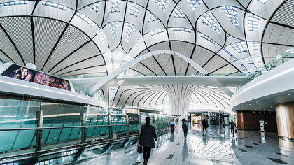 Beijing Daxing International Airport, designed with parametric architecture inspired by the work of Zaha Hadid, is one of the two international airports serving Beijing, the capital of China