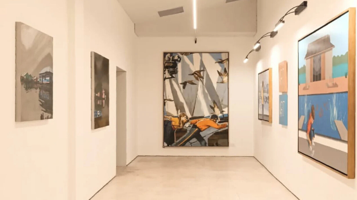 Varios artistas, Cartografías de la materia, vista de exhibición. Cortesía de Galería Duque Arango