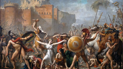 Las violaciones grupales vienen de antiguo: «Rapto de las sabinas» (1799), David