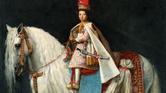 Giusto Suttermans (Anversa 1597 – Firenze 1681). Leopoldo de’ Medici bambino a cavallo, 1624-1625 circa,  olio su tela
