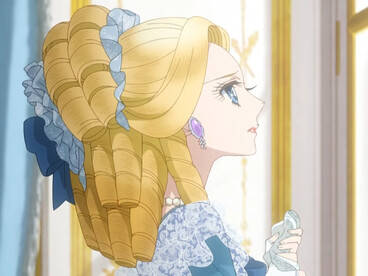 One of the main characters from The Rose of Versailles surrounded by royal décor, symbolising the legacy of classic shōjo storytelling in modern anime