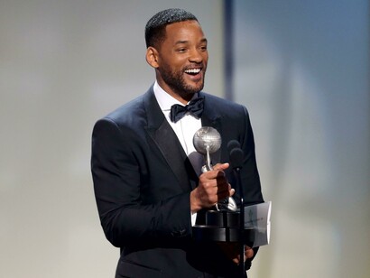 Will Smith recogiendo un premio