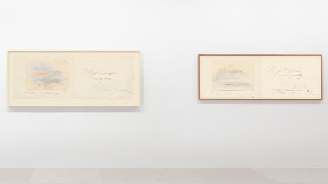 Cy Twombly, Exhibition view. Courtesy of Gagosian