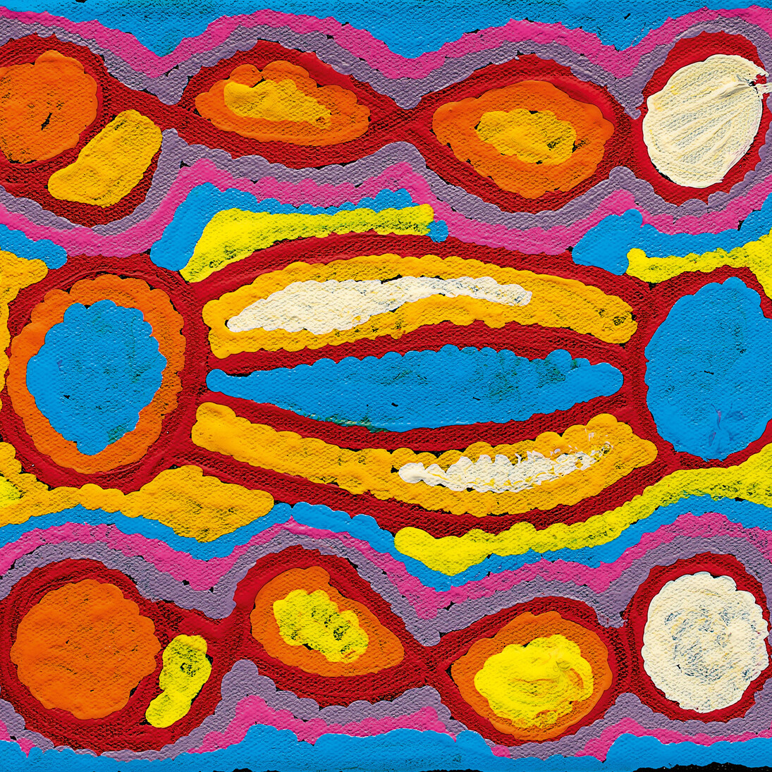Margaret Lewis Napangardi, Untitled / Senza titolo
Acrylic on linen / Acrilico su lino, 2012, (Australia)

