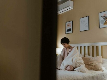 A woman waking up to the feeling that life does move forward and that the heart will heal