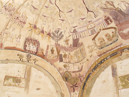Facsimile of the Dome Painting of the Chapel of Exodus, Bagawat Necropolis, Kharga Oasis
325–375
Charles K. Wilkinson