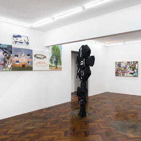 Nicolás Requena, Vida Espinosa, vista de exhibición. Cortesía de la Galería Moria