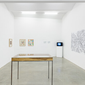 Verschiedene Künstler, Was will ich wissen? Ausstellungsansicht. Mit freundlicher Genehmigung der Christine König Galerie. Foto von Manuel Carreon Lopez