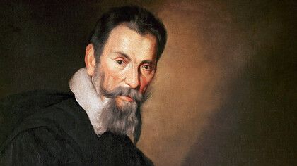 Bernardo Strozzi, Retrato del compositor Claudio Monteverdi (detalle)