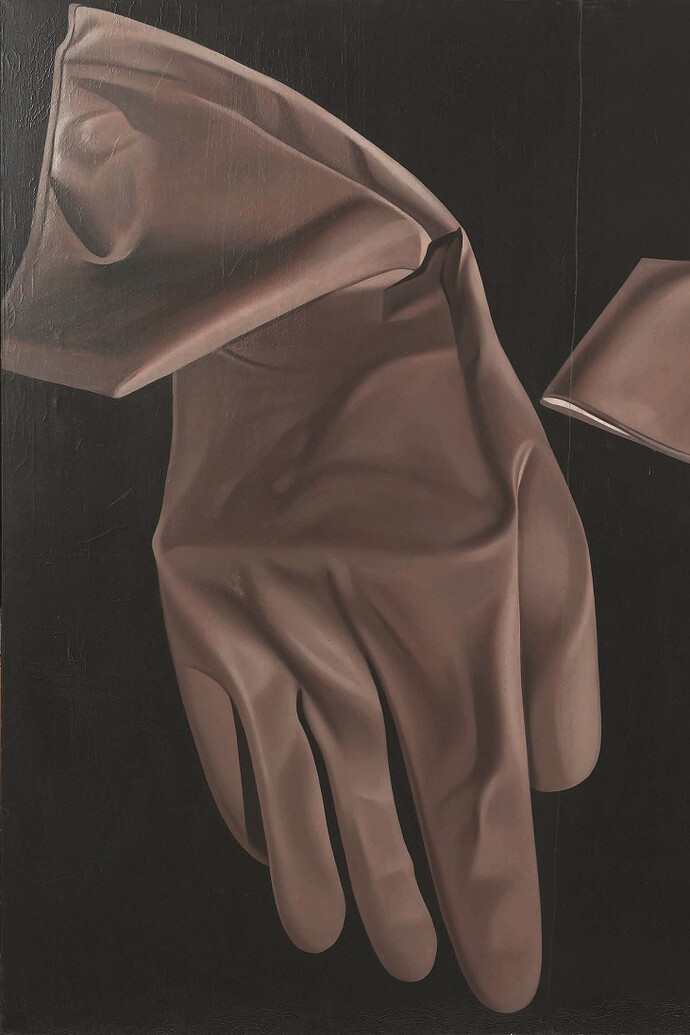 Zhang Peili 張培力
X? Series No.4
1987
oil on canvas
180 x 198cm
M+ Sigg Collection, Hong Kong
Courtesy of the artist and West Kowloon Cultural District Authority. Detail