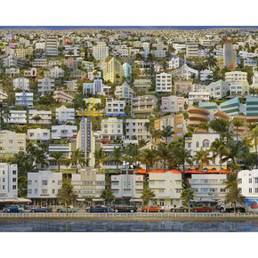 Jean-François Rauzier, Ocean Drive Veduta, 2015, C-print, 150 x 250 cm