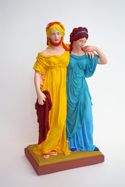 Hans-Peter Feldmann, Two Sisters by Shadow (Zwei Schwestern von Schadow), Painted plaster, 56 x 29 x 20 cm © Courtesy of the artist and Simon Lee Gallery