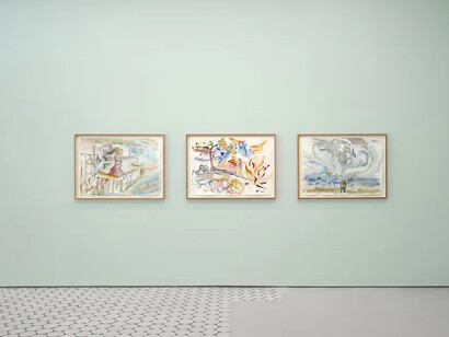 Sophie von Hellermann, Letters to a young painter, exhibition view. Courtesy of Wentrup Gallery