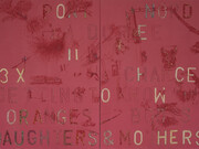 Daughters & Mothers 2019, enamel, acrylic, wood panel. 240x150cm, from The Duration at Beaconsfield Gallery 2019. Ph. Mark Dean, courtesy of the artist, © Mark Dean