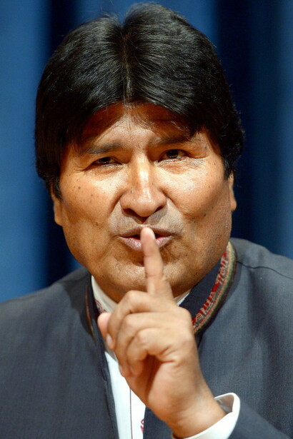 Evo Morales, presidente de Bolivia