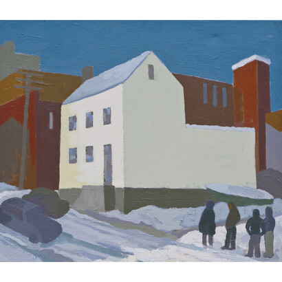 Edward Avedisian, Livingston Ave, Albany 0660, 1999,  acrylic on canvas, 24 x 30 inches