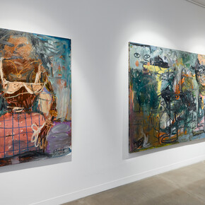 Installation View, Georg Óskar, Good Night Moon. Courtesy of JD Malat Gallery