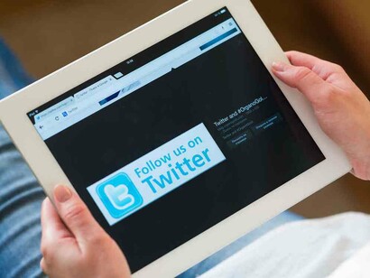 Twitter en una tablet