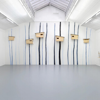Tadashi Kawamata, Bonsai, exhibition view. Courtesy of the Kamel Mennour Gallery