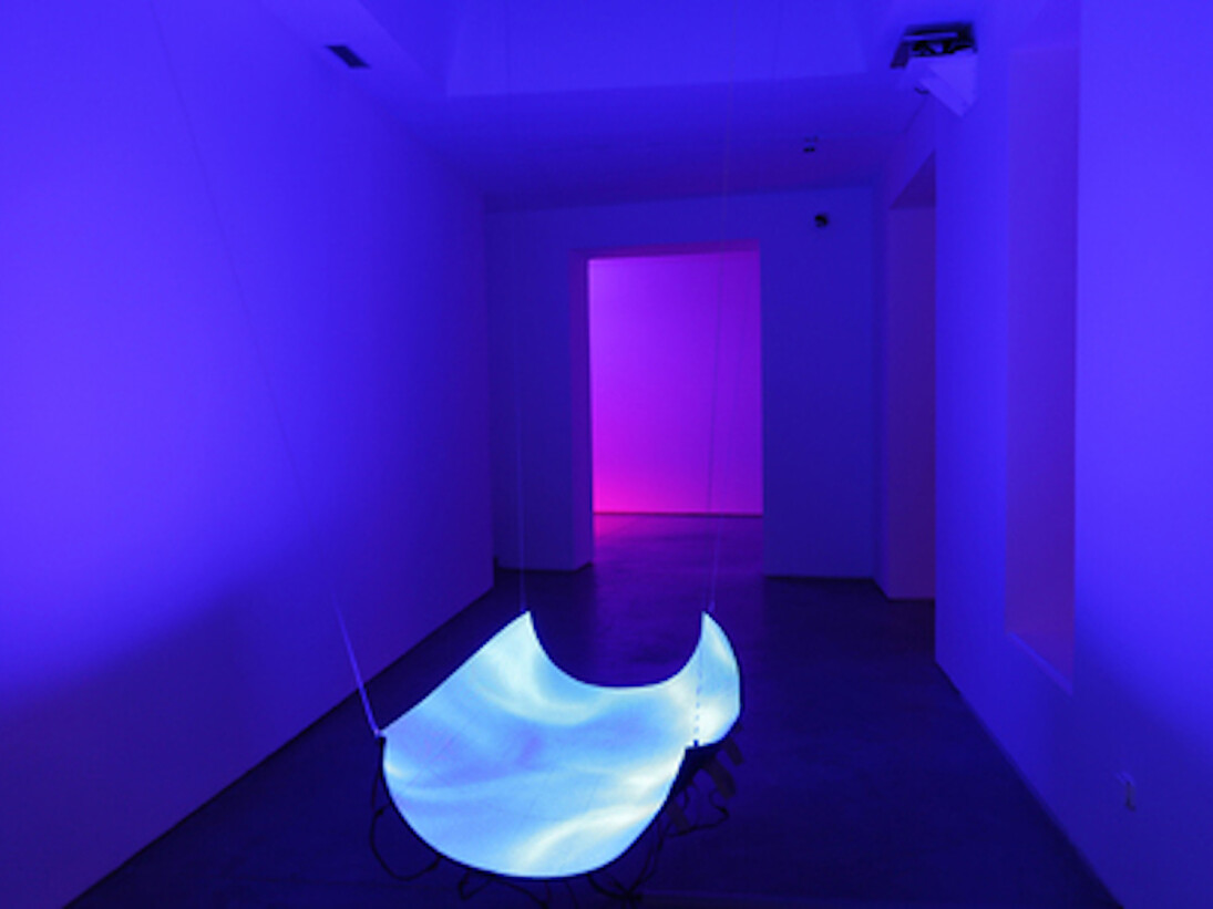 Daniel Canogar, Exhibition view. Courtesy of Galería Max Estrella