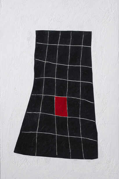 Rachel Friedberg, Kayla's Skirt, 2008, encaustic on panel, 30" x 20"