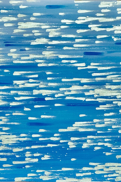 Karen Tompkins, Flux, painting in exhibition. Courtesy of Voltz Clarke Gallery 