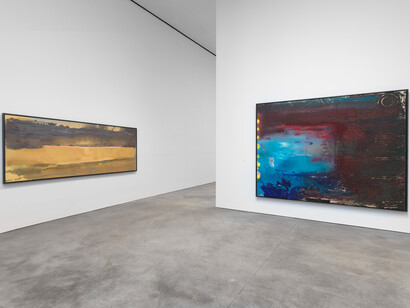Helen Frankenthaler, The moment and the distance, exhibition view. Courtesy of Gagosian