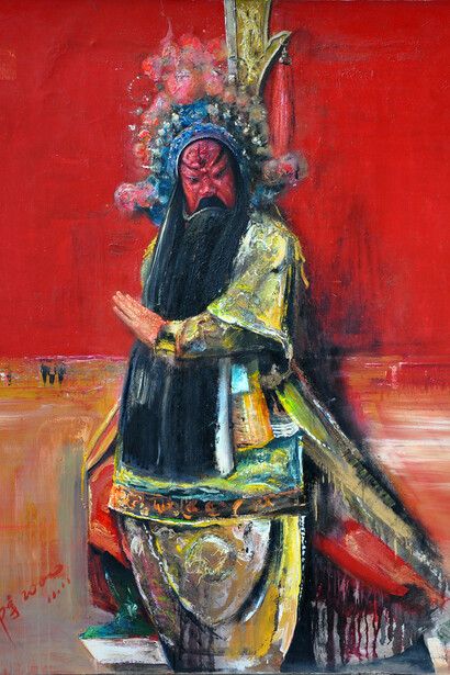 Deng Yu, 邓宇《净魂NO.1》130X130CM  2014 (detail)