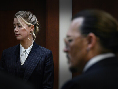 Imagen del juicio Depp vs Heard