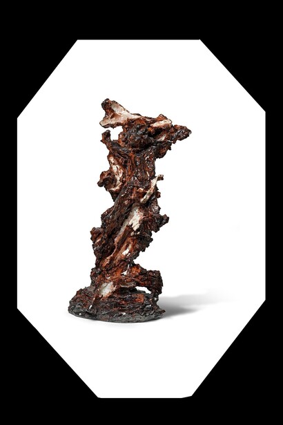 Lucio Fontana, "Crocifisso cosmico", 1949, collezione privata