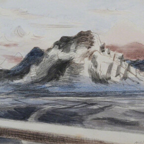 Paul Nash, Passing Gibraltar, 1933. Courtesy of Osborne Samuel