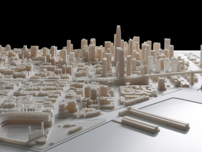 A model of a city realized with 3D Printer