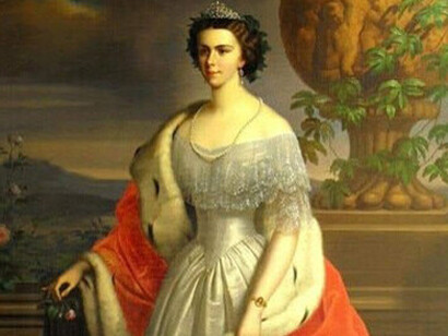 Retrato de la Emperatriz Isabel de Austria 1850