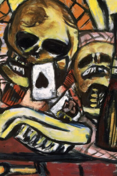 Max Beckmann, Still Life with Three Skulls, 1945. Courtesy of Museum of Fine Arts, Boston