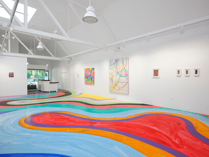 Sarah Cain, Quiet riot, exhibition view. Courtesy of Anthony Meier Gallery