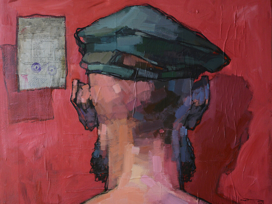 Dawit Abebe, No. 2 Background 20 (detail), 130 x 160 cm