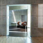 Caroline Monnet, River flows through bent trees, exhibition view. Courtesy of The Baltimore Museum of Art