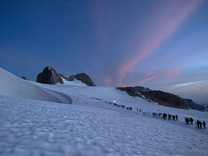 Signal vom Dachstein, kunstwerk in der ausstellung. Mit freundlicher genehmigung von Schloss Trautenfels