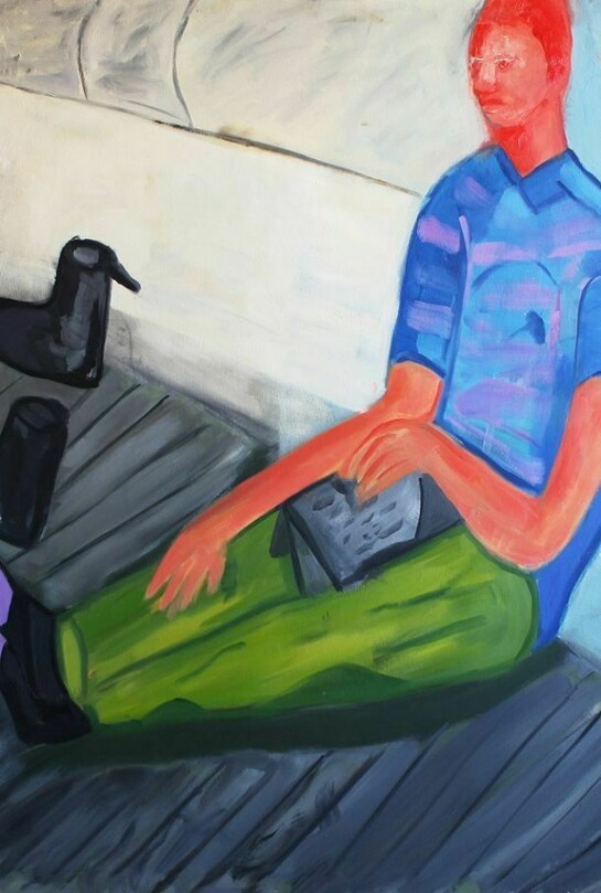 Shaun Ellison, “Prague Wedding”, 74” by 72”, oil on canvas, 2013. Copyright: Shaun Ellison. Courtesy: Anna Zorina Gallery, New York City