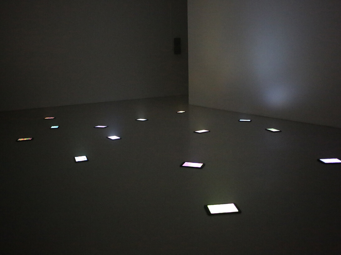 Kristin Oppenheim, Pool of Tears, 2015, Set of 16 films. Filmed & edited by Don Maclean, Dimensions variable, Photo: Julius Getty. Courtesy of greengrassi, London