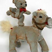 Ross Bonfanti Circus Act, 2013 Concrete, toy parts, steel 22 x 22 x 10 inches