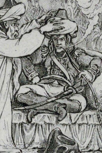 "Religión democrática", en "Democracia, o resumen de la vida de Napoleón I", James Gilray, 1800