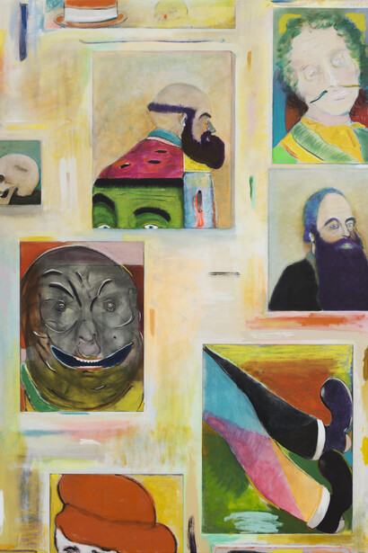 Ryan Mosley
Anatomy and the Wall, 2015
Oil on linen
215 x 165 cm
84 5/8 x 65 ins © The Artist; Courtesy Alison Jacques Gallery, London; Photography Michael Brzezinski
